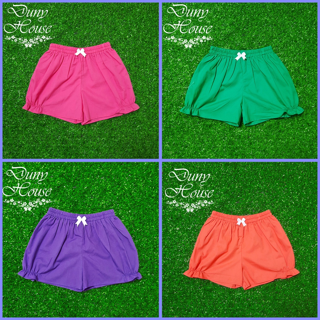 Quần short bé gái Q01/g 9-42kg thô trơn 100% cotton mềm mát, thân thiện làn da bé quần dùi cho bé gái Duny House
