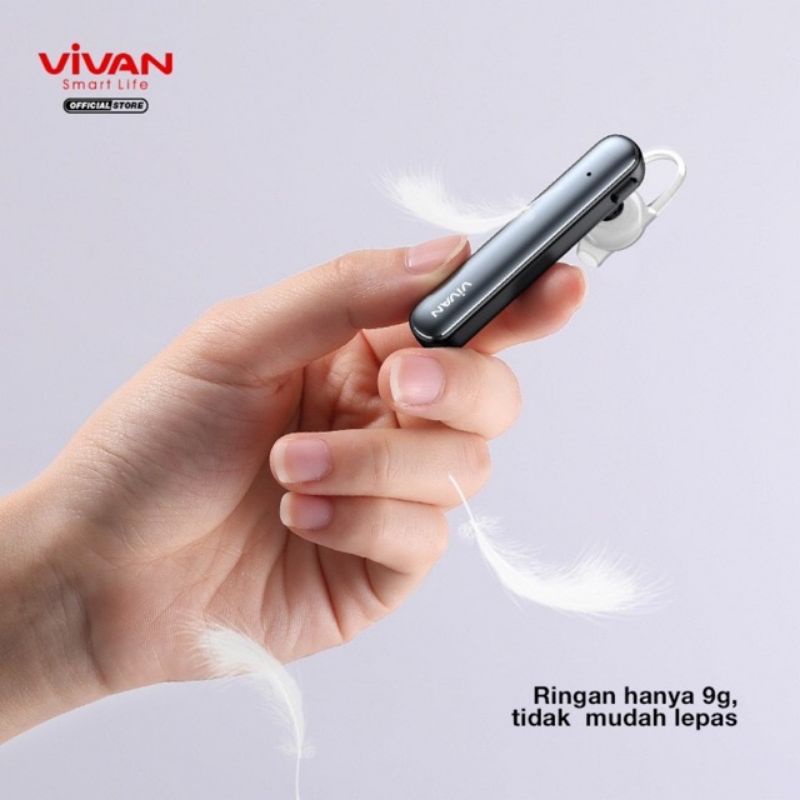 Tai Nghe Bluetooth 5.0 Màu Đen Chuyên Dụng Cho Vivan Chat 100 HD