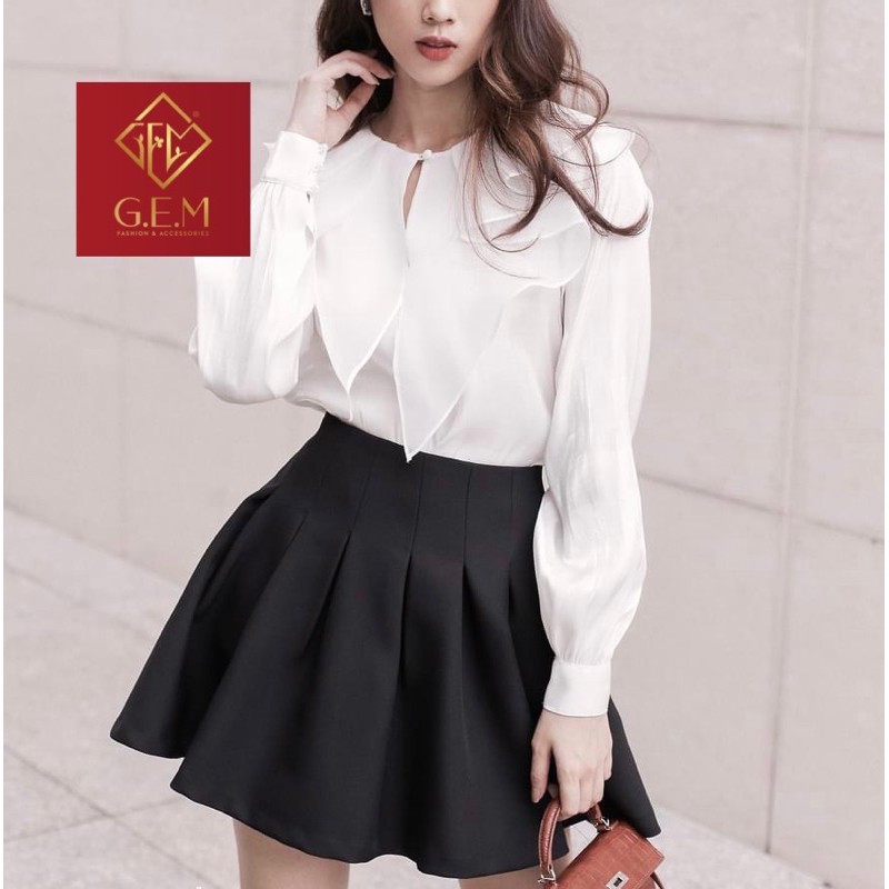 [BÁN BUÔN&amp;LẺ] Áo sơ mi nữ GEM22 đi học hay công sở đều hợp thời trang dễ mặc với mọi thời tiết - chất tơ mêm - GEM.VN