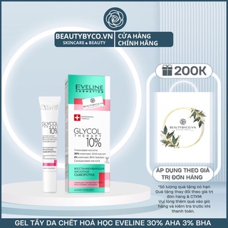 Tẩy da chết hoá học Eveline Glycol Therapy 10% Revitalizing Acid Peel cho da láng mịn, đều màu, căng bóng, ngừa mụn