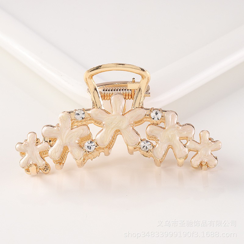 Kẹp tóc FREESHIP Giảm 1k Khi Nhập [GENZ123] Kẹp Tóc Kim Loại Đính Hoa Sang Trọng