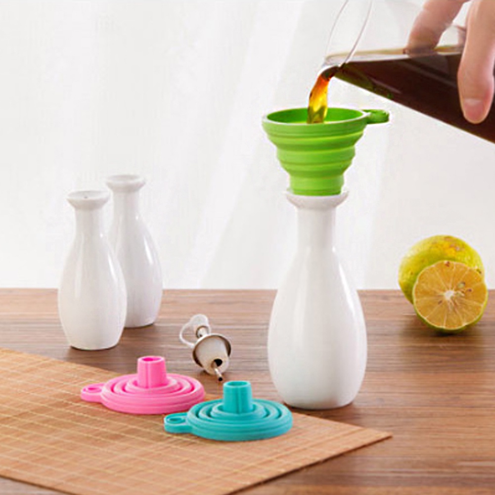 Phễu Silicone Có Thể Gấp Gọn Tiện Lợi Cho Nhà Bếp