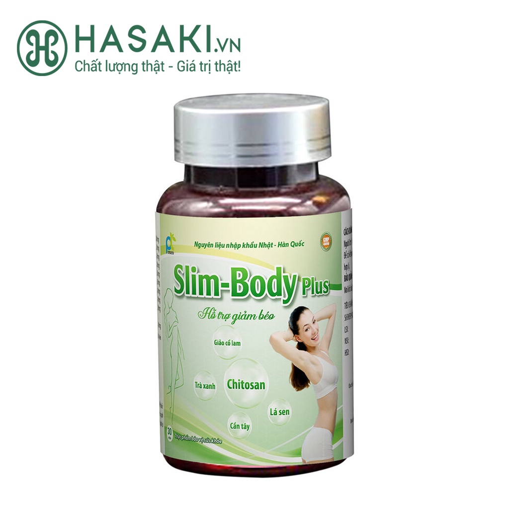 Viên Uống P&amp;T Slim-Body Plus Hỗ Trợ Giảm Béo 30 Viên Slim-Body Plus
