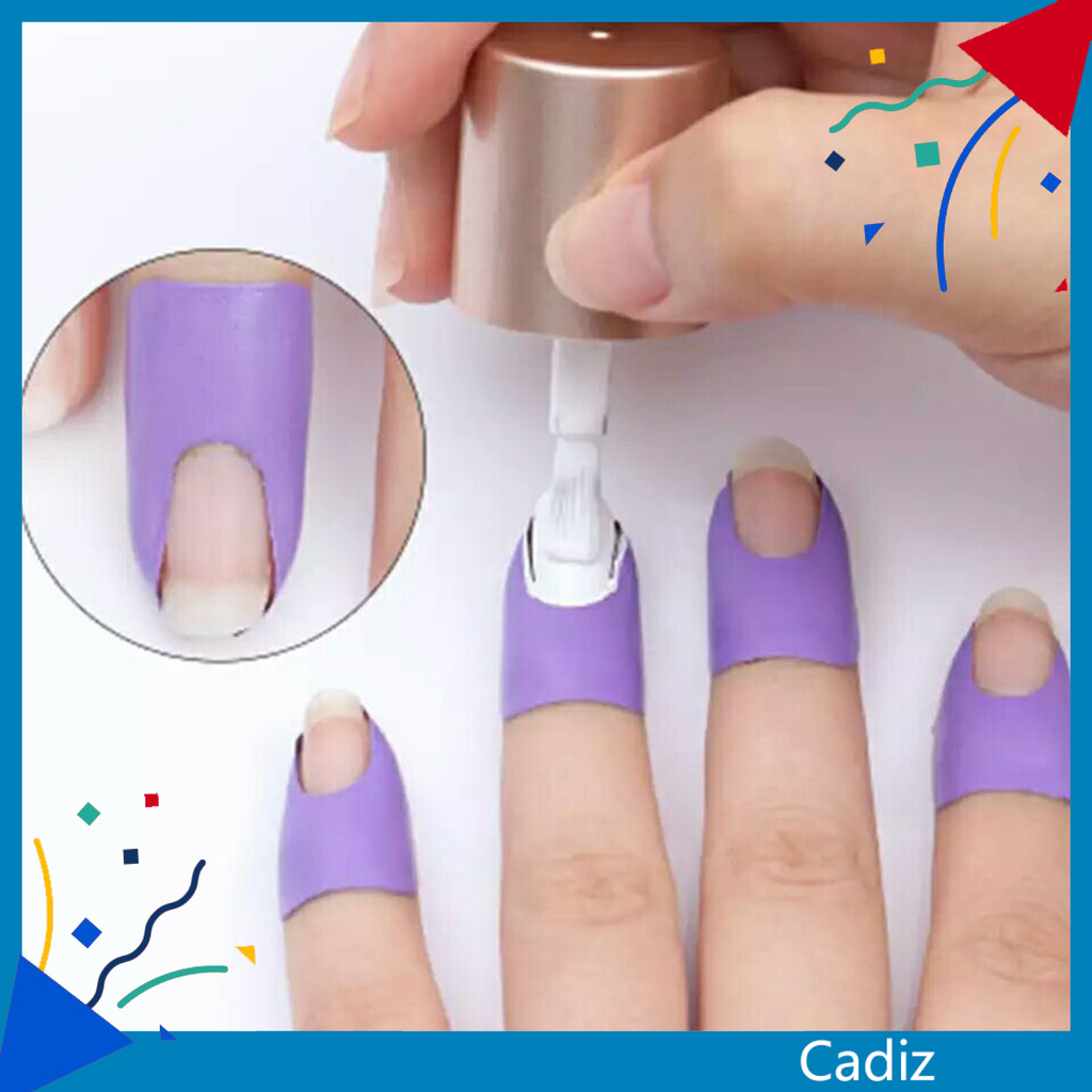 [Hàng mới về] Miếng Dán Chống Tràn Khi Sơn Móng Tay Hình Chữ U Tiện Lợi