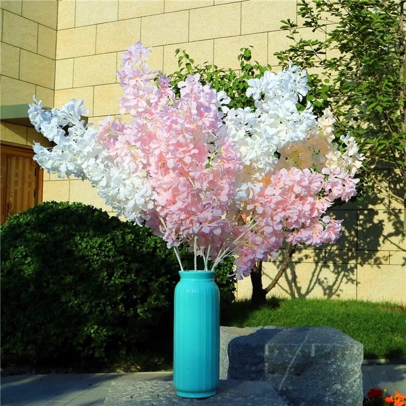 1 Gói / 4 Nhánh Hoa Anh Đào / Cây Anh Đào Nhân Tạo Dùng Trang Trí Văn Phòng / Khách Sạn / Nhà Cửa / Lễ Hội Giáng Sinh