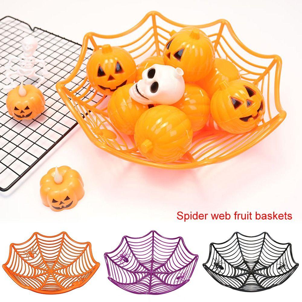 1 Rổ Nhựa Đựng Trái Cây / Bánh Quy Trang Trí Halloween
