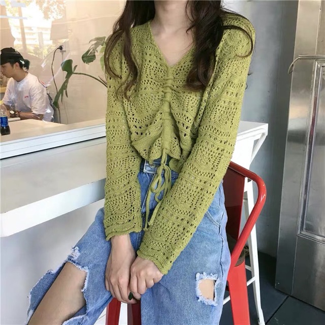 Áo ren rút ngực ulzzang | WebRaoVat - webraovat.net.vn