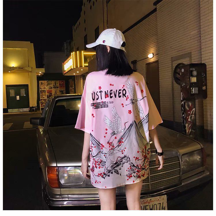 Áo Phông Nam Ngắn Tay Form Dài Rộng Thời Trang Hàn