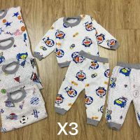Combo 3 bộ nỉ bông cho bé