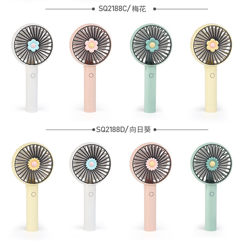 Quạt mini cầm tay DianDi Hoa Hướng Dương 2188 có thể gập gọn,pin sạc nhiều lần,quạt điện cầm tay | BigBuy360 - bigbuy360.vn