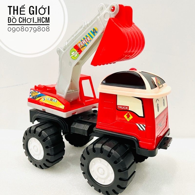 [TRỢ GIÁ-SIZE TRUNG] Đồ chơi xe xúc, xe rơ móc Poli dành cho bé thích các loại xe mô hình hoạt hình Poli .