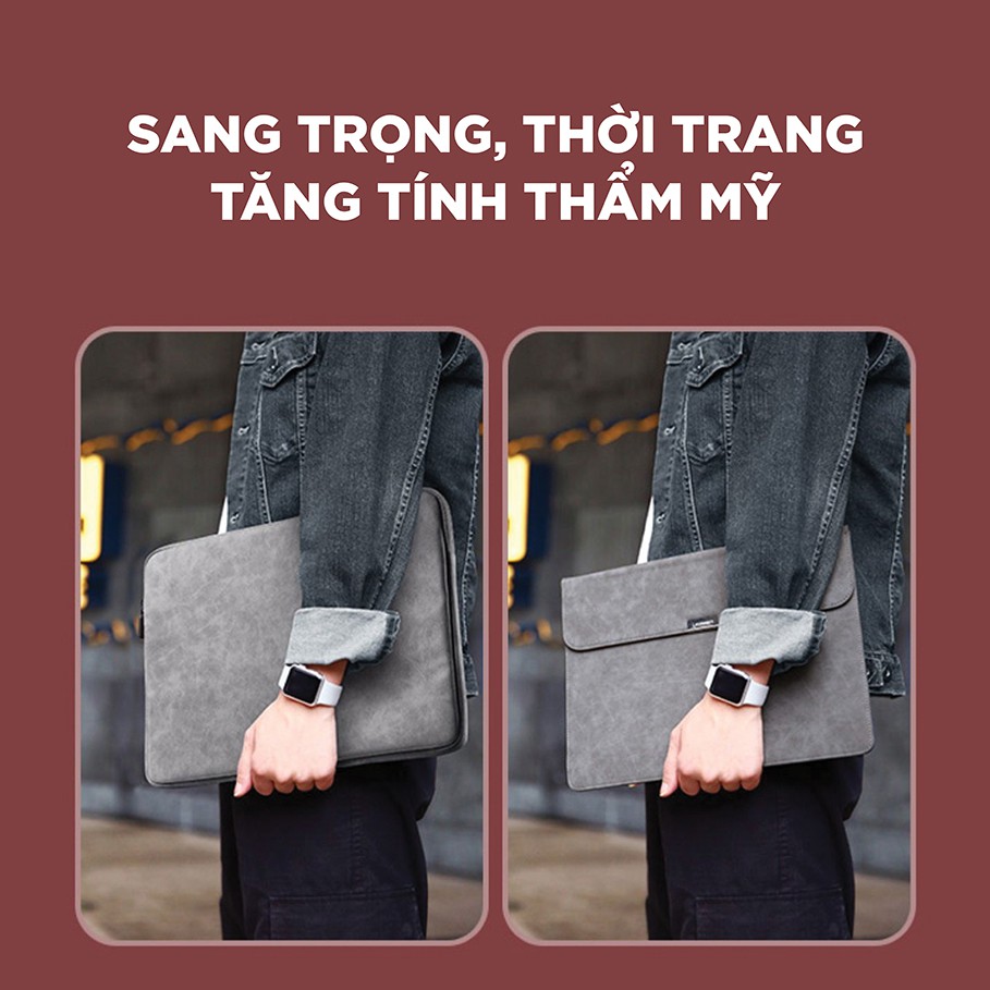 Túi đựng iPad/ Laptop UGREEN LP187 | Bề mặt da lót lông chống thấm, chống shock, trầy xước | Khả năng tương thích rộng | BigBuy360 - bigbuy360.vn