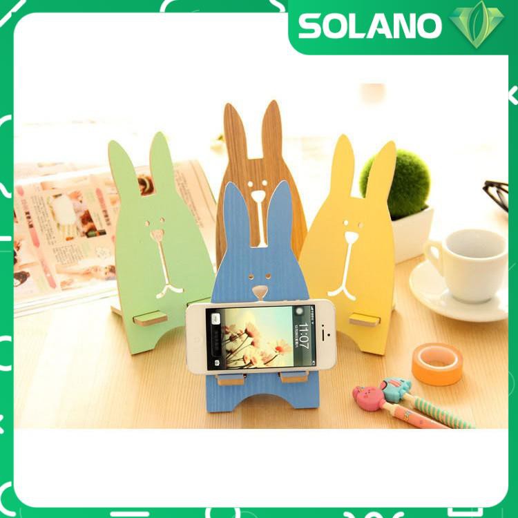 Giá đỡ điện thoại SOLANO đỡ điện thoại iPhone, Android, máy tính bảng iPad đa năng hình thỏ đáng yêu TA-001304