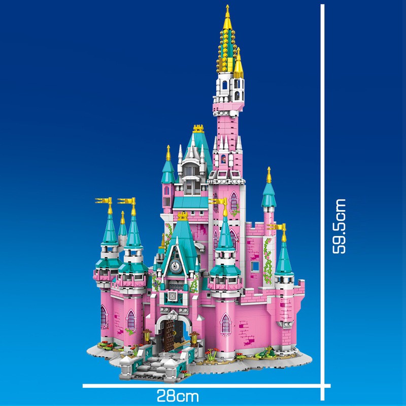 [Ảnh thật] Lắp ráp xếp hình Lego Friend SX 9021 : Thiên đường Lâu đài Hồng của Mickey Pink Castle Paradise 1676 mảnh