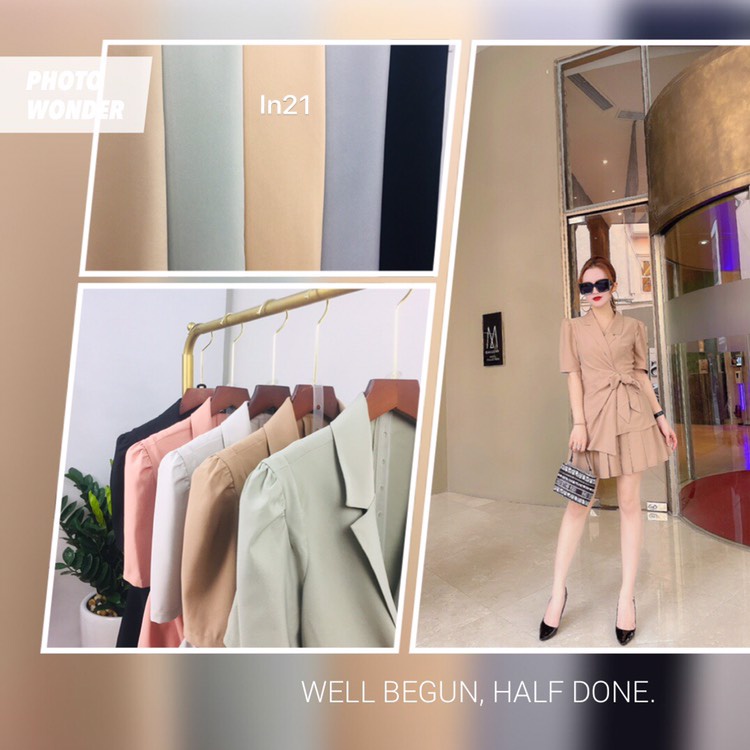 sét áo vét chân xếp ly thời trang | BigBuy360 - bigbuy360.vn