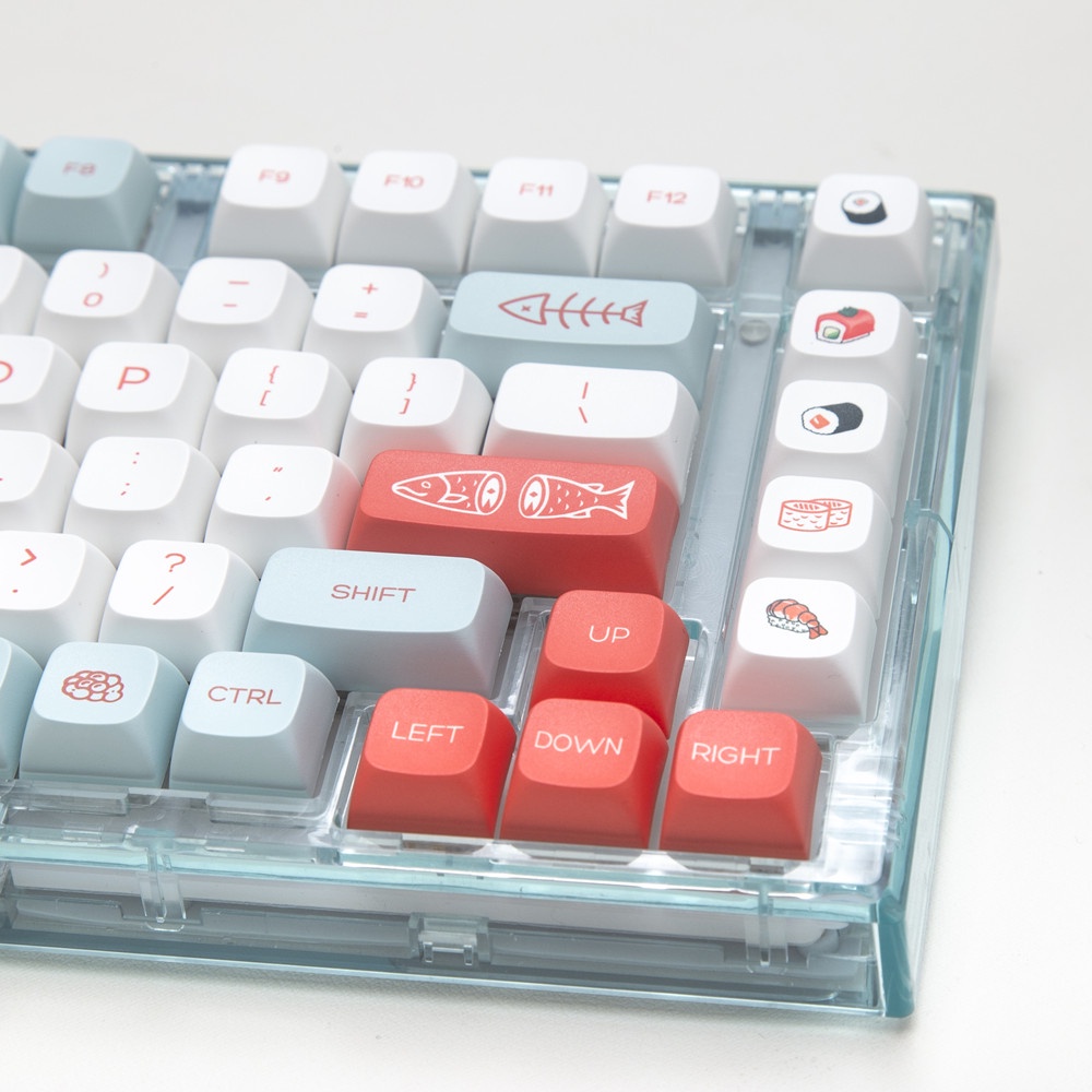 140 phím Salmon Keycaps XDA Profile PBT Dye Phụ Bàn phím cơ học Keycap
