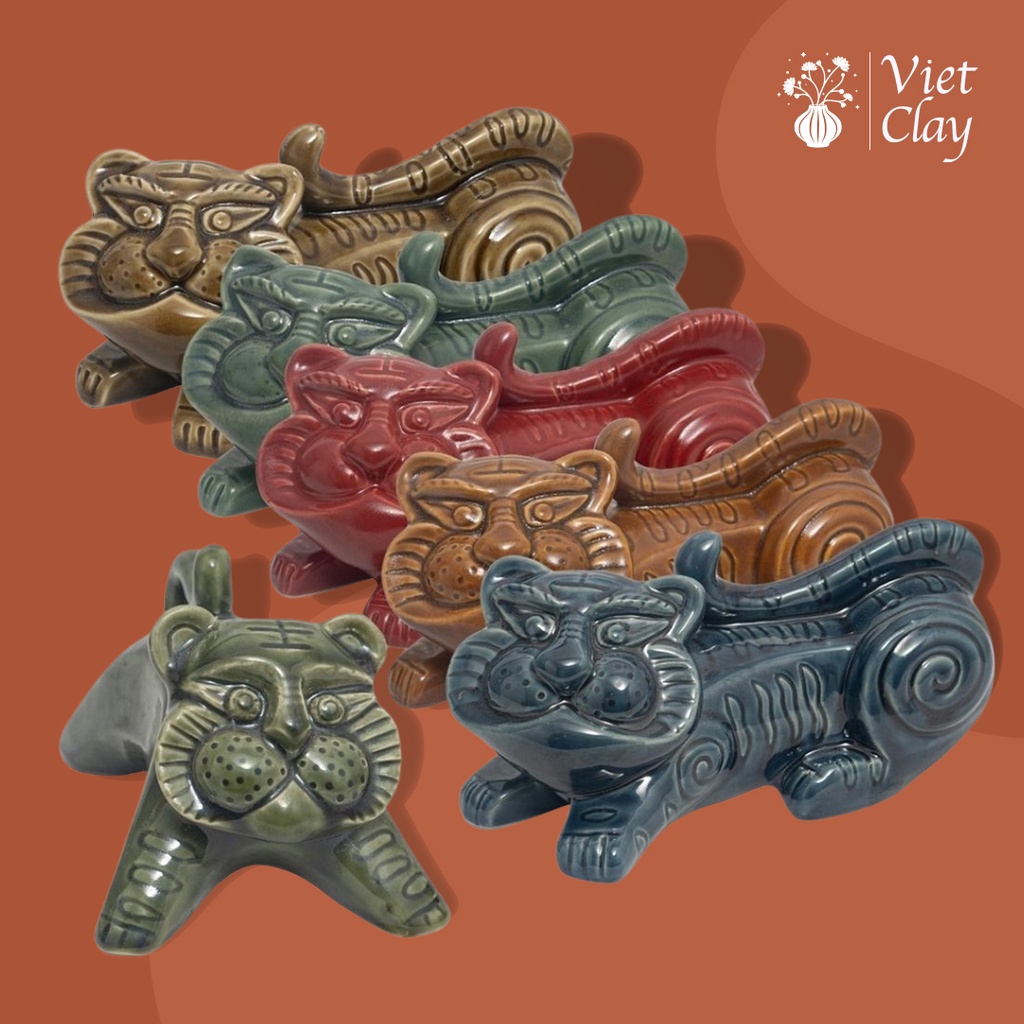 Tượng Trang Trí Đồ Decor Phòng Khách 12 Con Giáp: Tượng Hổ Phong Thuỷ, Trâu, Heo, Gà, Vịt Bầu, Ngựa, Dê Gốm Trang Trí