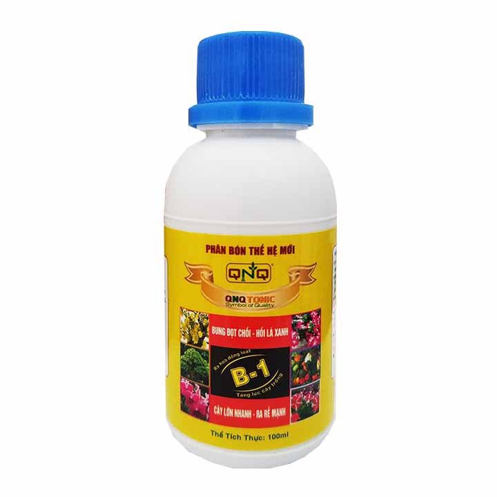 Phân bón B1 QNQ 100ml - Bổ sung vitamin B1 kích thích ra rễ dưỡng đọt cây trồng