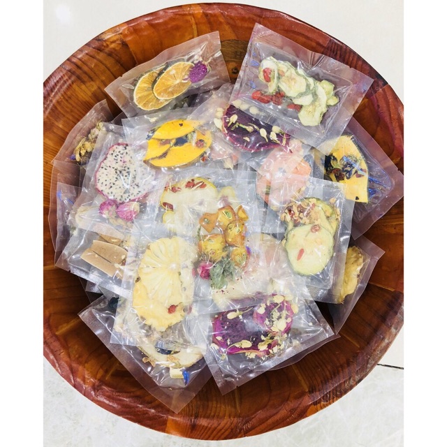 30 ngày detox trái cây sấy tặng kèm bình thuỷ tinh đường giảm kg