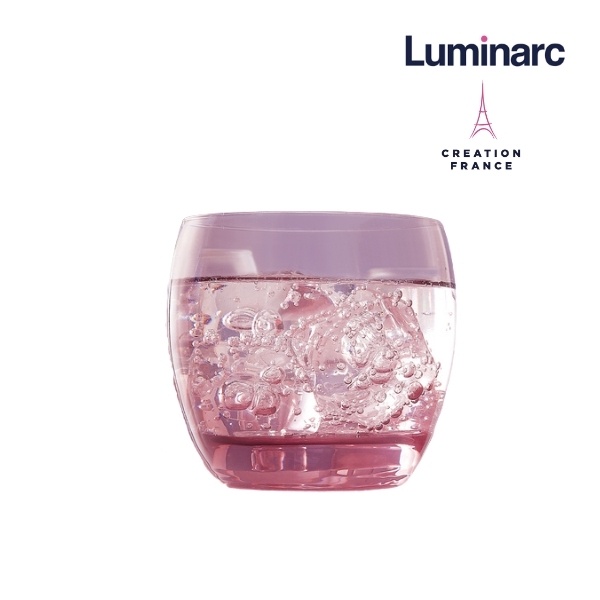 Bộ 6 Ly Thuỷ Tinh Thấp Luminarc Salto Pink 320ml- LUSAJ5386