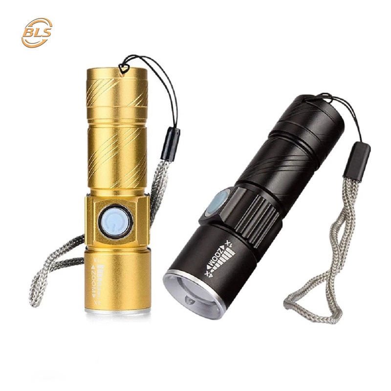 Đèn LED Q5 mini cầm tay chống nước có thể sạc lại bằng cổng USB