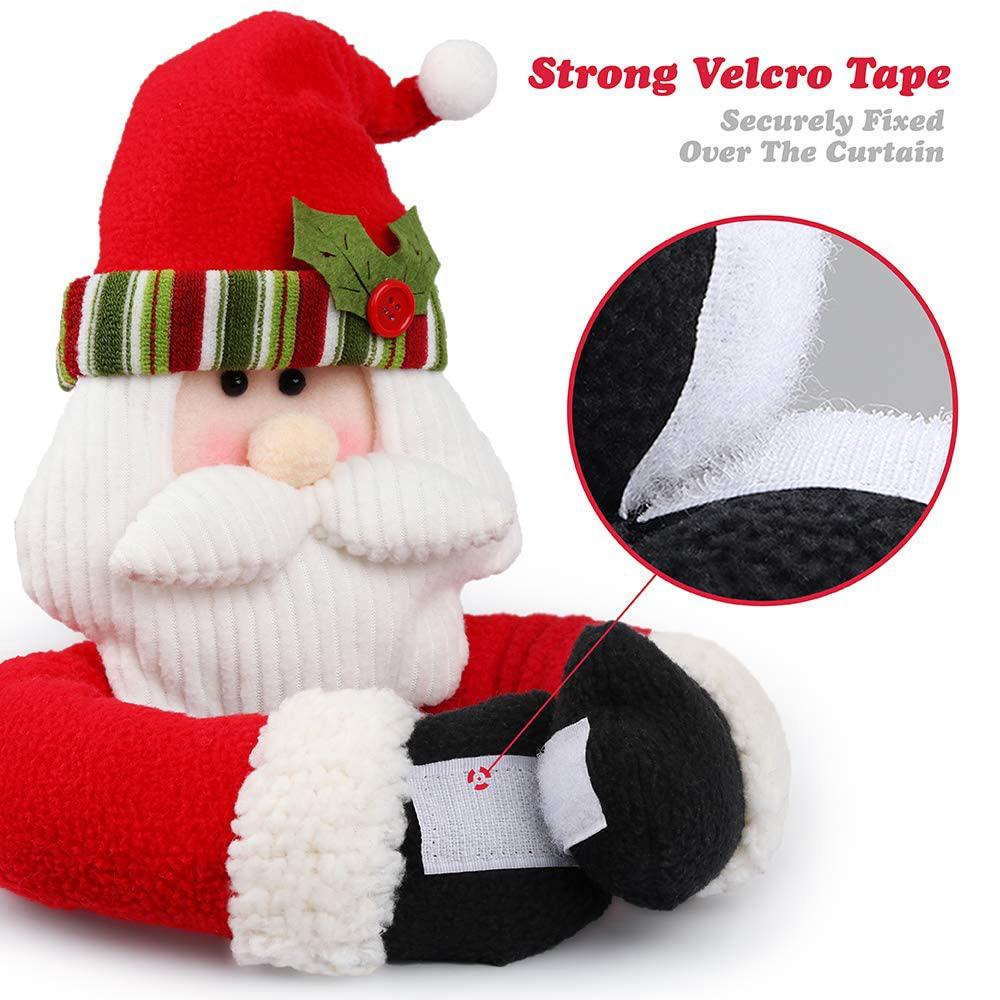 YIYU 1 Dây Cột Rèm Cửa Hình Tuần Lộc Giáng Sinh Trang Trí Nhà Cửa