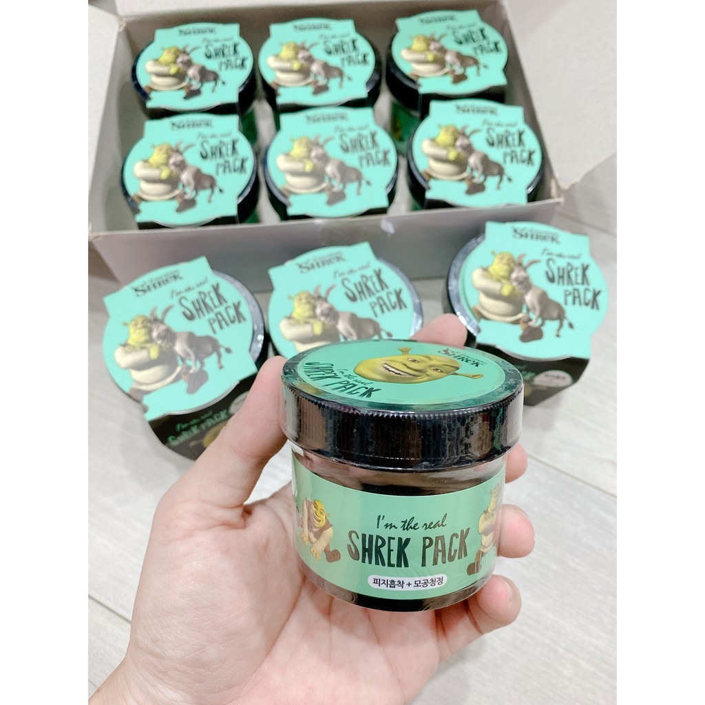 Mặt Nạ Đất Sét Bạc Hà Olive Young Dreamworks I'm The Real Shrek Pack 110g