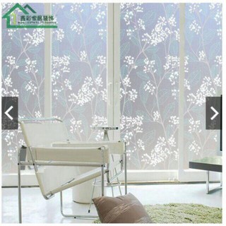 Combo 5m decal dán kính mẫu hoa lá xanh