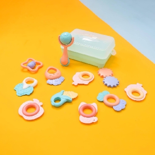 Xúc xắc gặm nướu bộ 10 món Baby Rattle