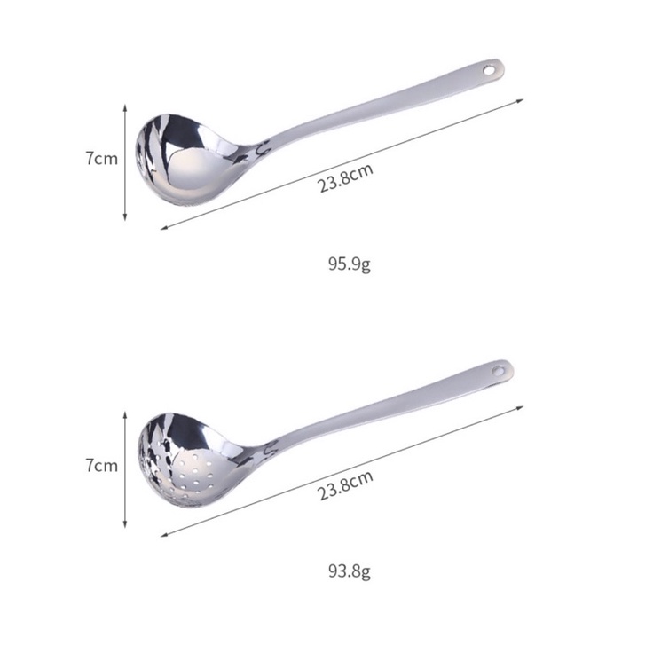 Muôi múc canh inox 304 cao cấp sáng bóng 23.8cm x 7cm - Trúc Nhiên Boutique