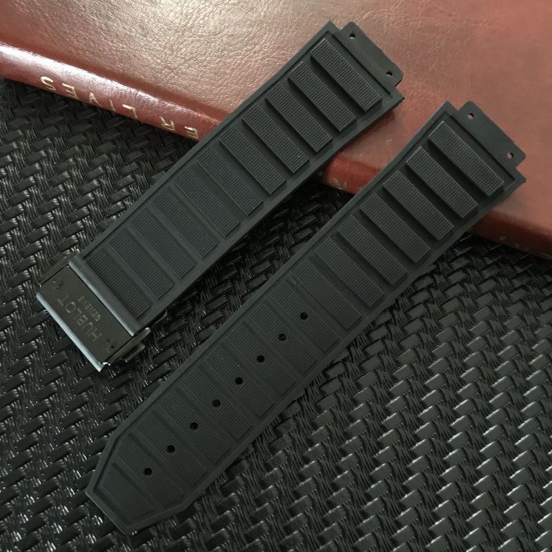 （Bolanxun） Phụ kiện Dây đeo đồng hồ cao su Nam Thích ứng Hublot Hublot Hublot Tối cao Vua Silicone Chống thấm nước 26mmX