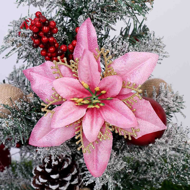 Hoa trang trí giáng sinh/tiệc cưới/lễ hội 13cm