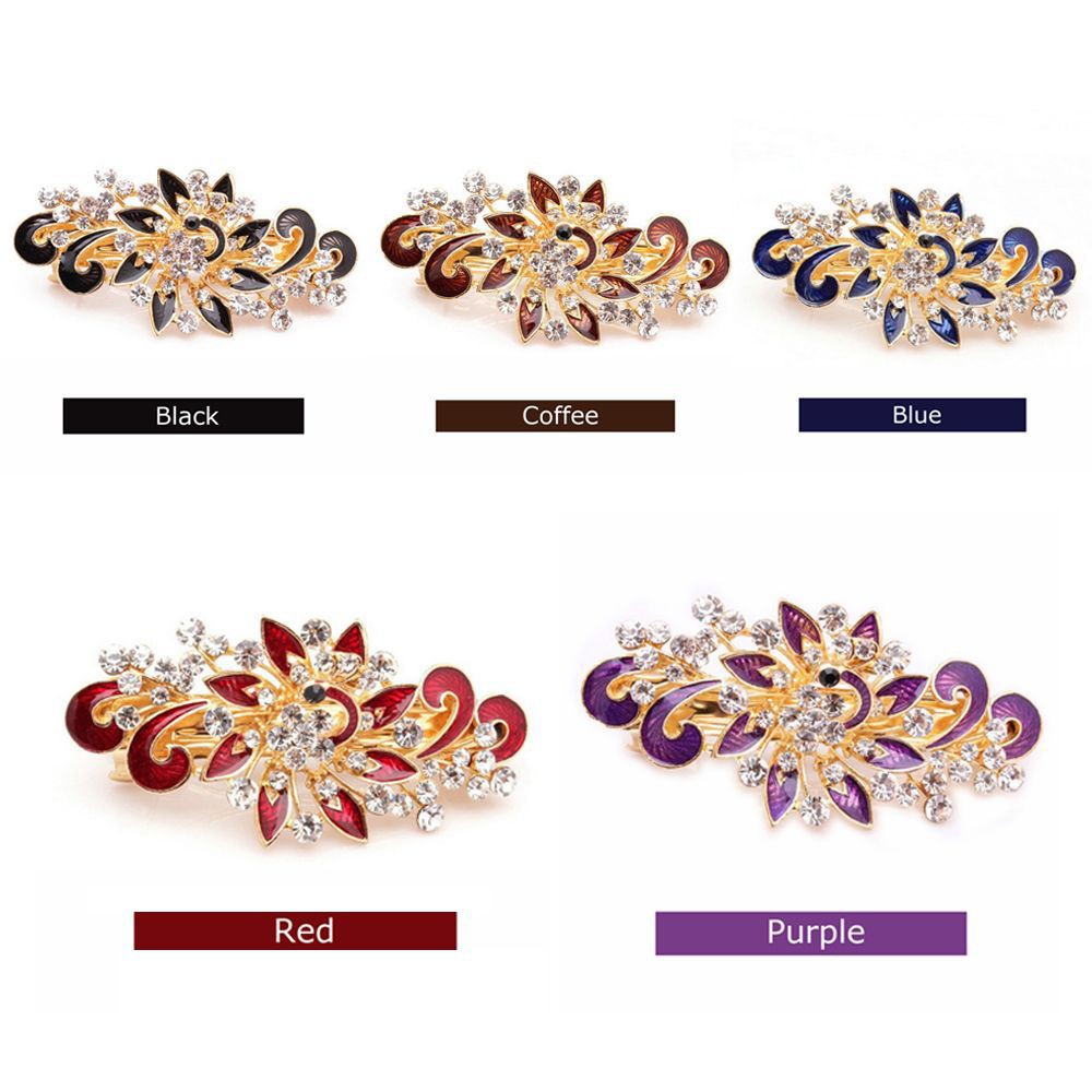 Kẹp TóC HìNh Chú Công ĐíNh Kim Cương Giả NhiềU MàU ThờI Trang