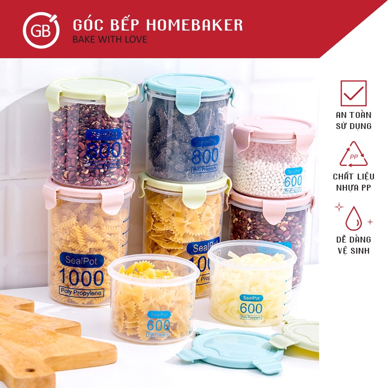 Hộp Bảo Quản Tròn - Hộp Đựng Nhiều Cỡ - Hộp 450 650 850ML GBPR002