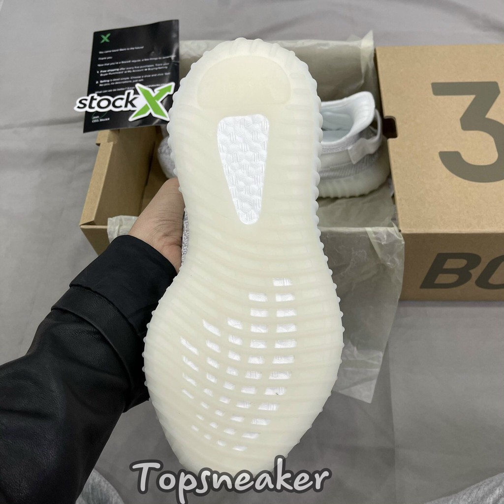 Giày Sneaker 350 Boost Trắng Phản Quang Full Box Freeship