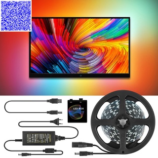 AMBILIGHT ĐIỀU KHIỂN LED FULL MÀU ARGB NEOPIXEL WS2812B 60LED/MÉT HẮT VIỀN MÀN HÌNH MÁY TÍNH PC