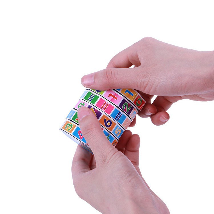 Kids Toán số Magic Cube Đồ chơi Câu đố Trò chơi Quà tặng Trẻ em Cube kỹ thuật số