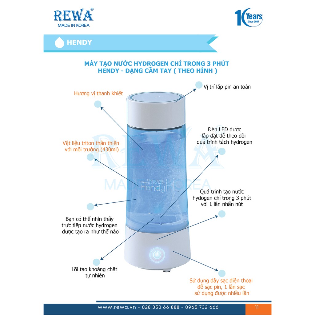 Máy tạo nước Hydrogen chăm sóc da REWA | BigBuy360 - bigbuy360.vn