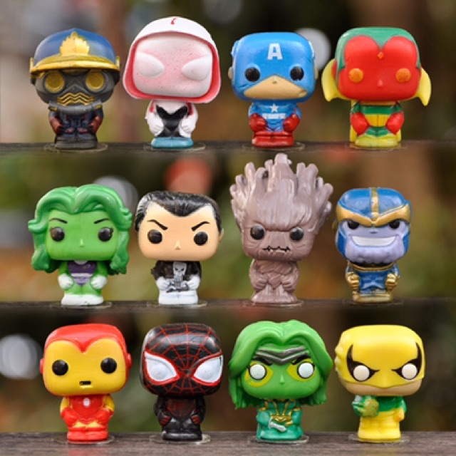 Mô hình hỗn hợp chibi funko Marvel siêu nhỏ