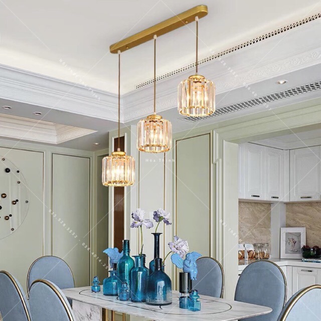 Đèn thả pha lê bộ 3 đèn