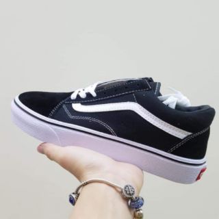 Giày Vans Old Skool đen mũi nỉ