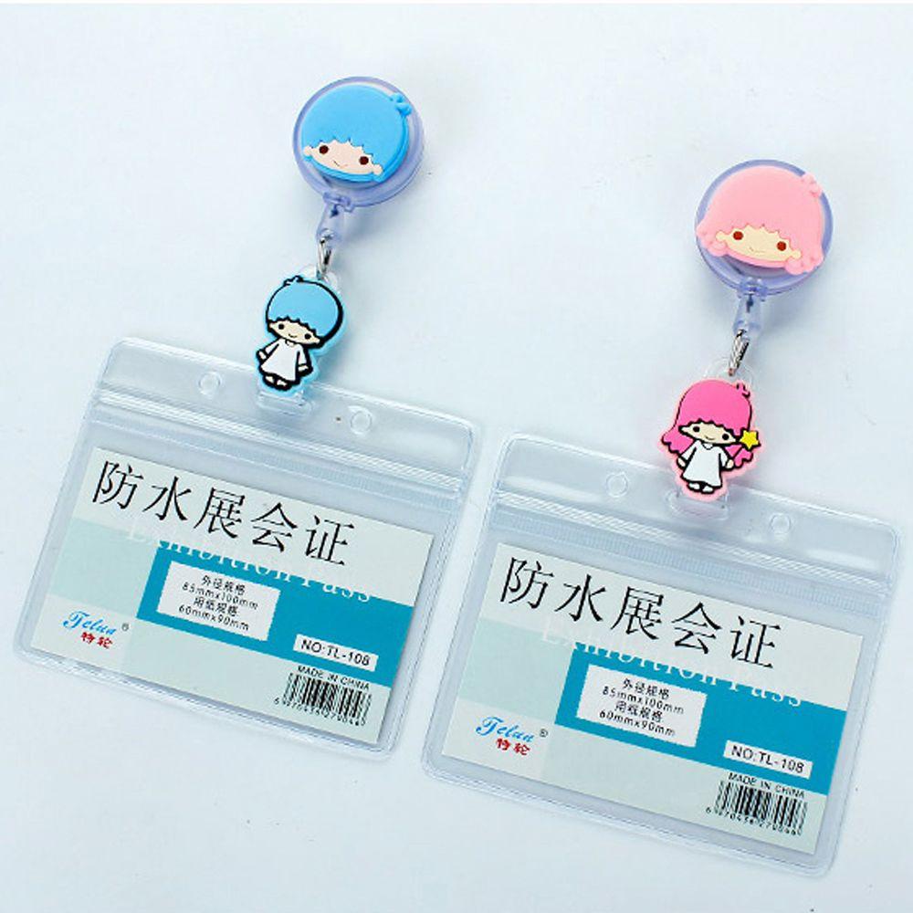 Giá Đỡ Thẻ Tên Bằng Silicon Họa Tiết Hoạt Hình Anime Có Thể Thu Gọn