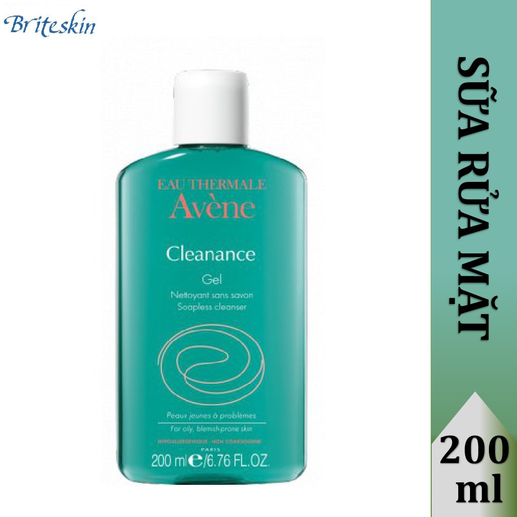 Sữa Rửa Mặt Cho Da Nhờn Mụn Avene Cleanance Cleansing Gel 200ml