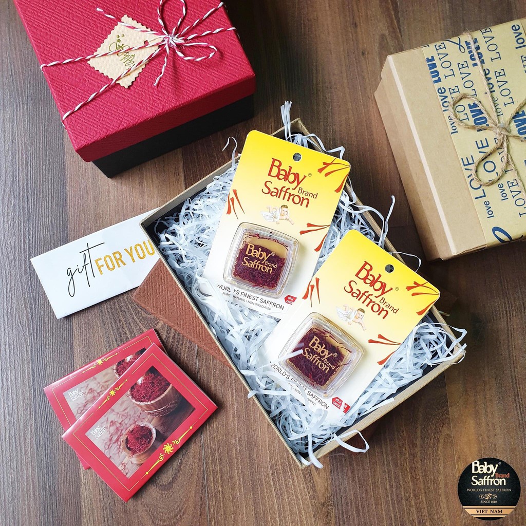 BABY SAFRON - NHUỴ HOA NGHỆ TÂY ẤN ĐỘ CHÍNH HÃNG HỘP 1 GRAM | BigBuy360 - bigbuy360.vn