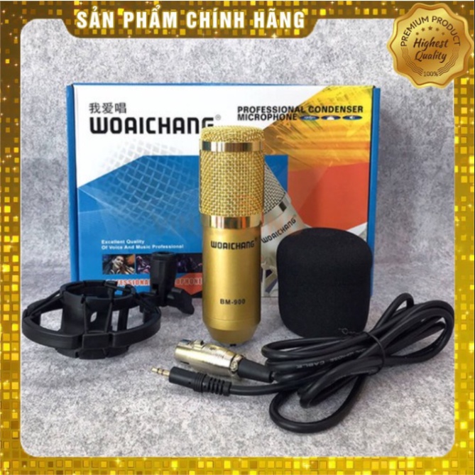 [Mã ELHACE giảm 4% đơn 300K] COMBO MIC THU ÂM BM900-SOUND CARD V8 Blt kèm gậy trippod 3110