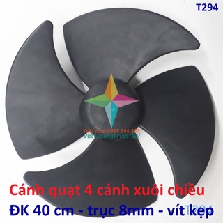 Cánh quạt dàn nóng điều hòa LG - 4 cánh - ĐK 40cm - Vít kẹp - Ngược chiều
