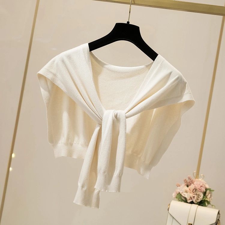 Khăn Choàng Dệt Kim Choàng Vai Vai Kích Thước Nhỏ Thời Trang Xuân Thu Dành Cho Bạn Nữ Mặc Ngoài Phòng Máy Lạnh