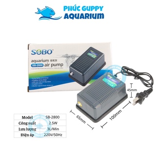 Máy sủi khí oxy 1 vòi sobo sb-2800 - máy sủi khí giá rẻ