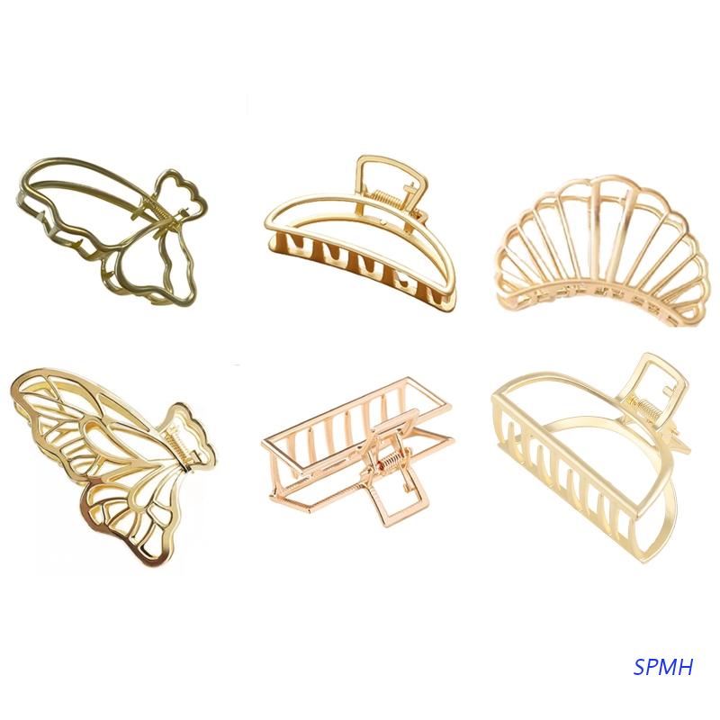 Kẹp Tóc Kim Loại Hình Con Cua Đơn Giản Độc Đáo Cho Nữ