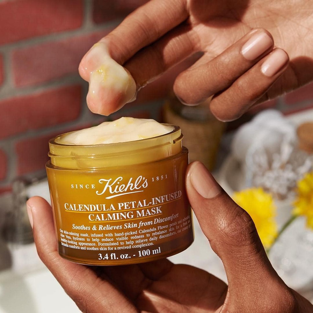 [MẪU MỚI  100ML] Mặt Nạ Hoa Cúc Dưỡng Ẩm Dịu Nhẹ Kiehls Calendula Petal-Infused Calming Mask